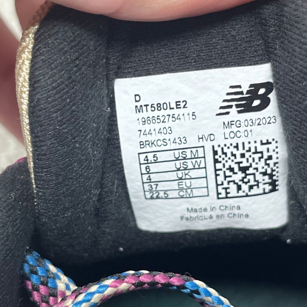 New Balance 580 x Levi’s 150th Anniversary Beige Shoes Women’s 6 MT580LE2 - Picture 8 of 8
